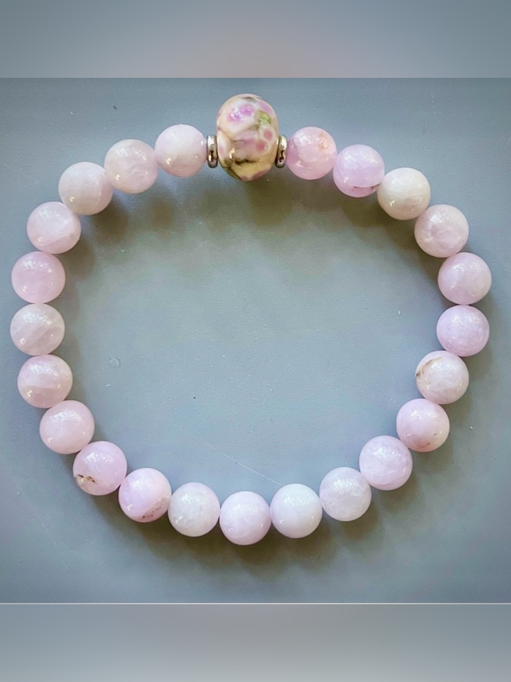 Elegant Lavender Amethyst Handcrafted Beaded Bracelet